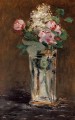 Flores en un jarrón de cristal flor Impresionismo Edouard Manet